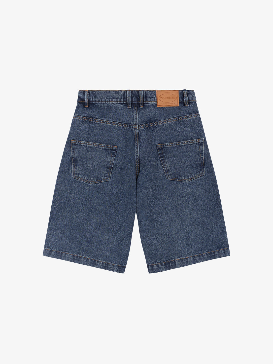 The light blue denim baggy shorts