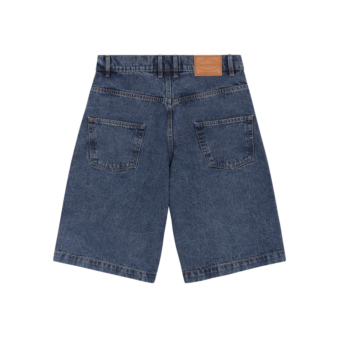 Le short en jean baggy azur