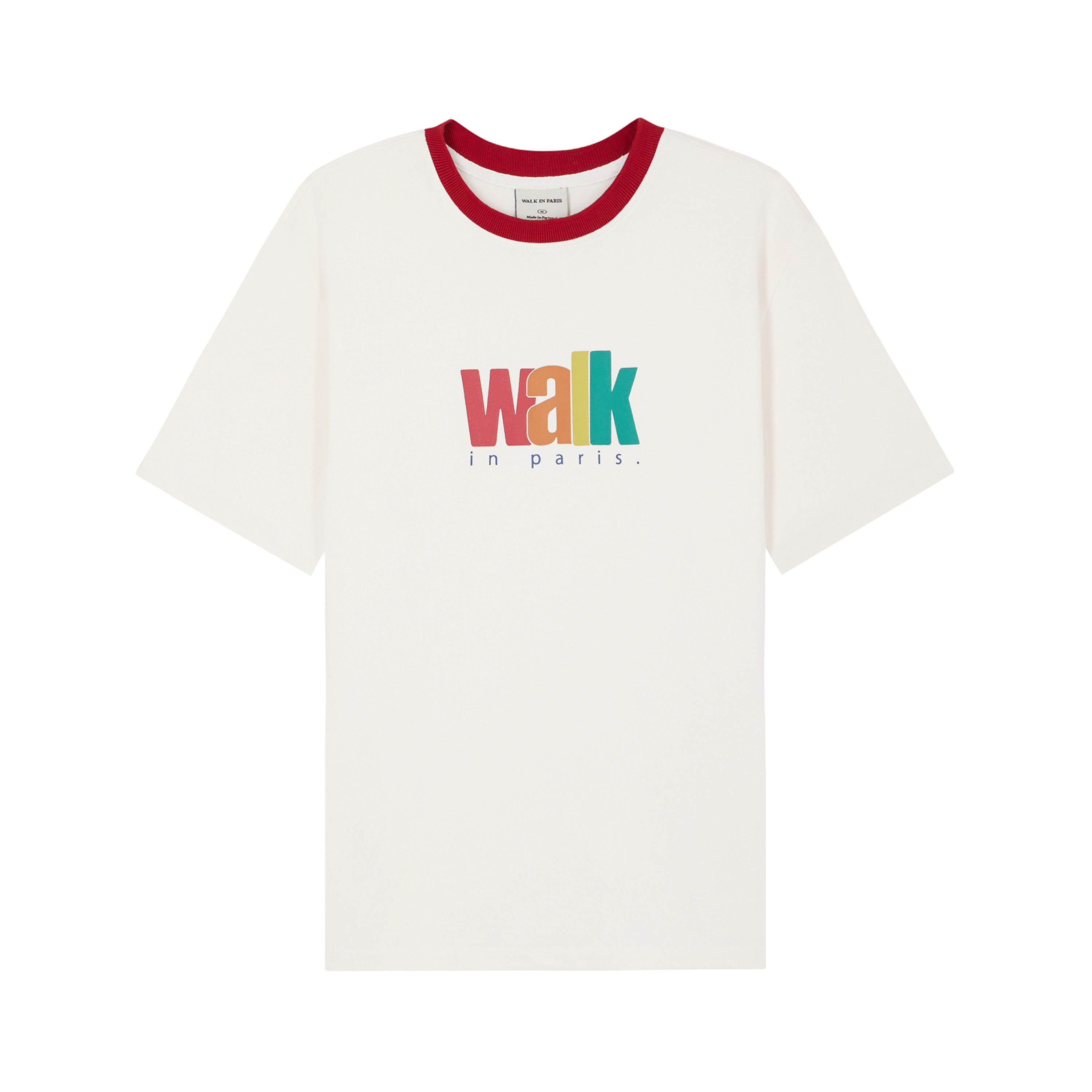 Walk in Paris／Le T-shirt mandarine brode Le t-shirt mandarine brodé – Walk in Paris