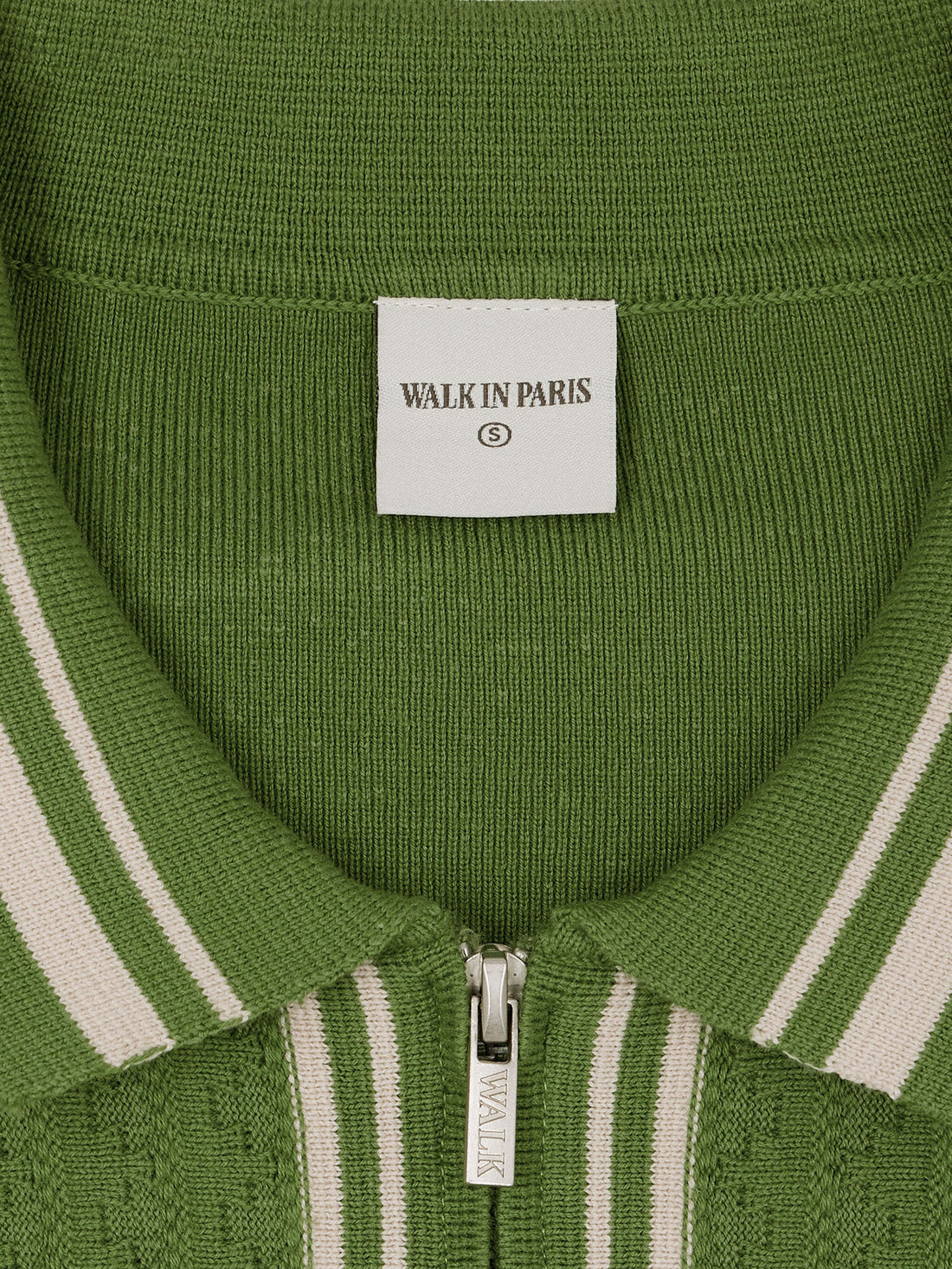 The emerald green knitted cardigan