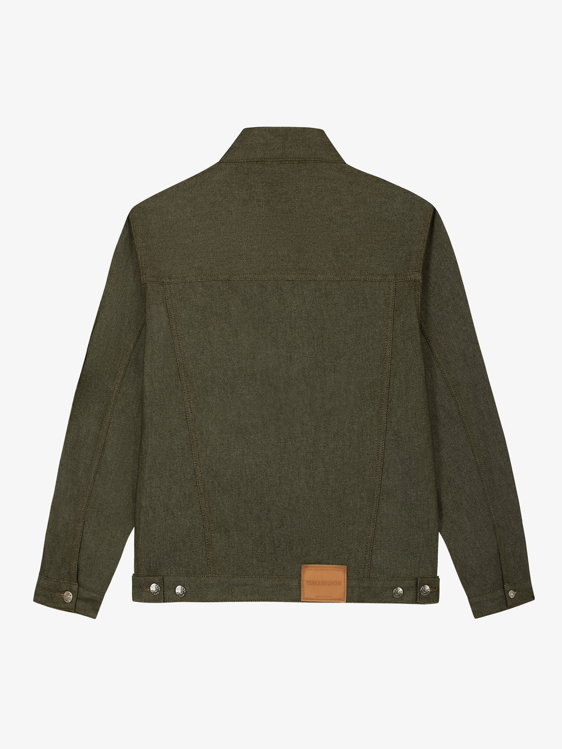 Raw green denim jacket