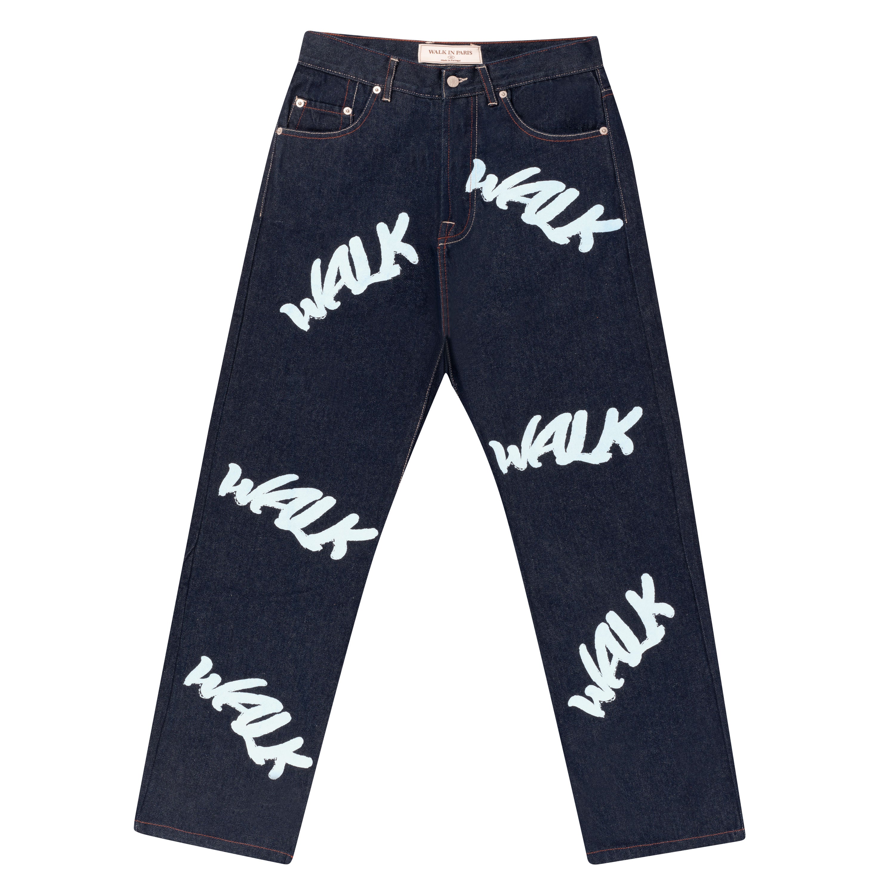 Jeans best sale with graffiti