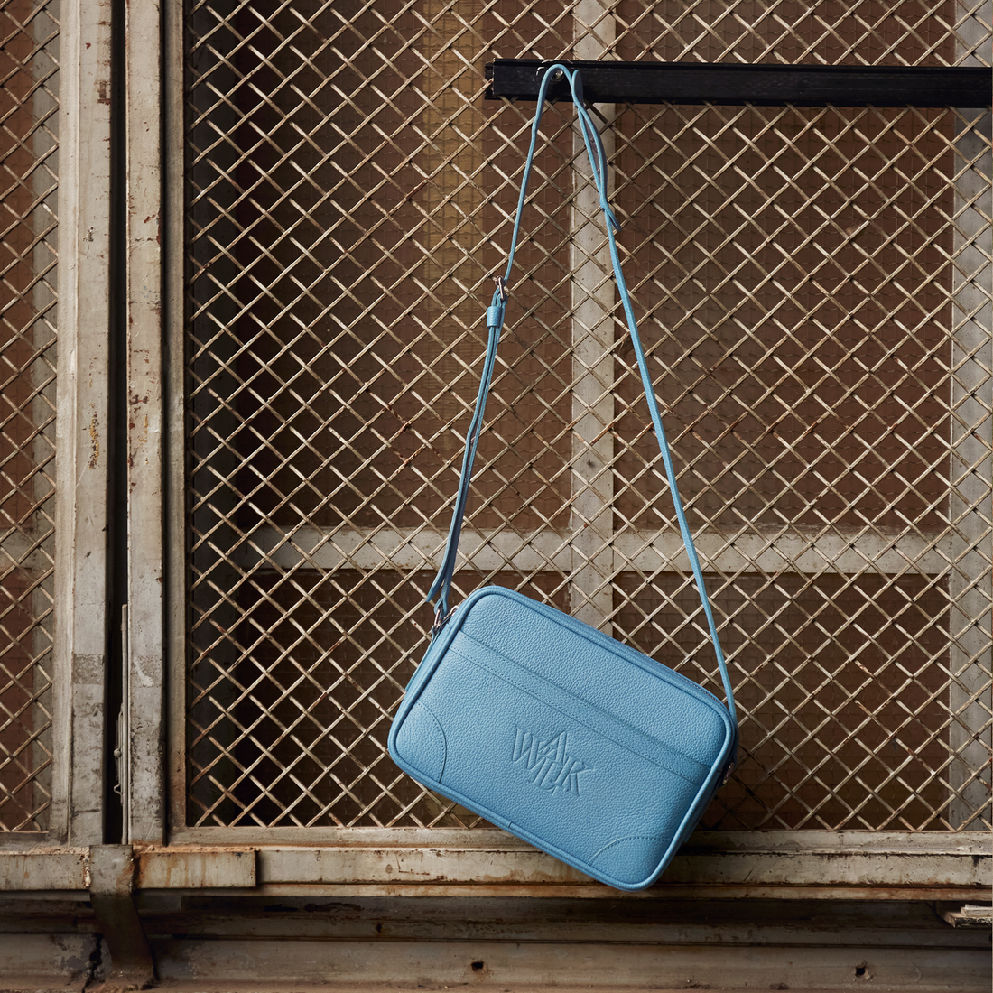 THE BLUE LEATHER BAG